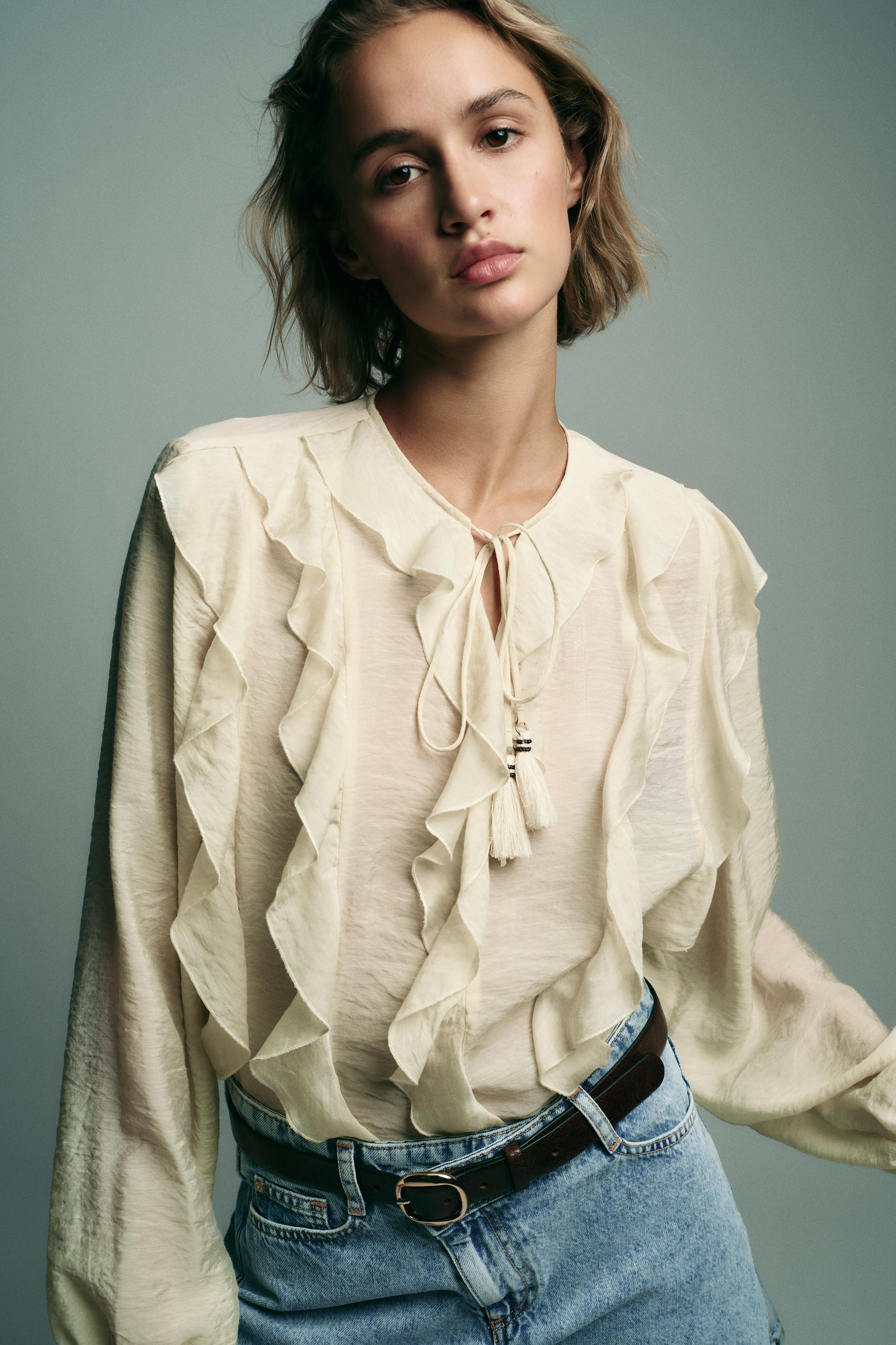 RUFFLED ROMANTIC BLOUSE